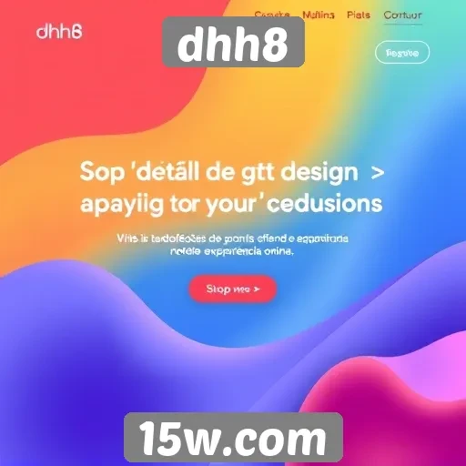 tendências de design no site dhh8